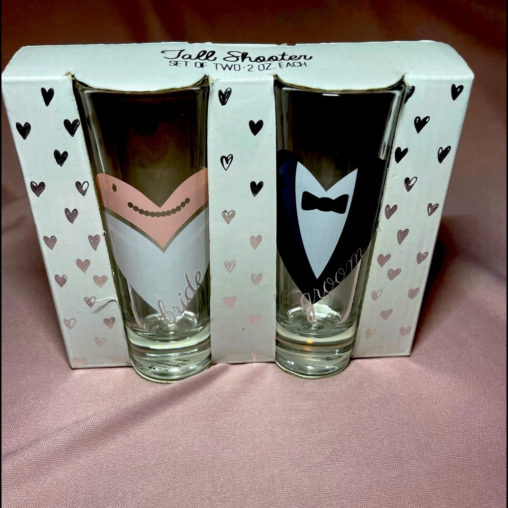 Tall shooter set of two glasses.